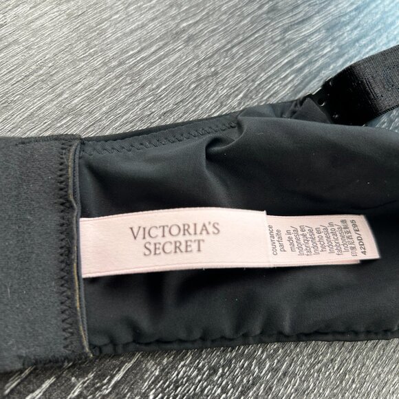 Victoria’s Secret Perfect Coverage Bra 42DD E95 Black Underwire Everyday - Picture 3 of 5